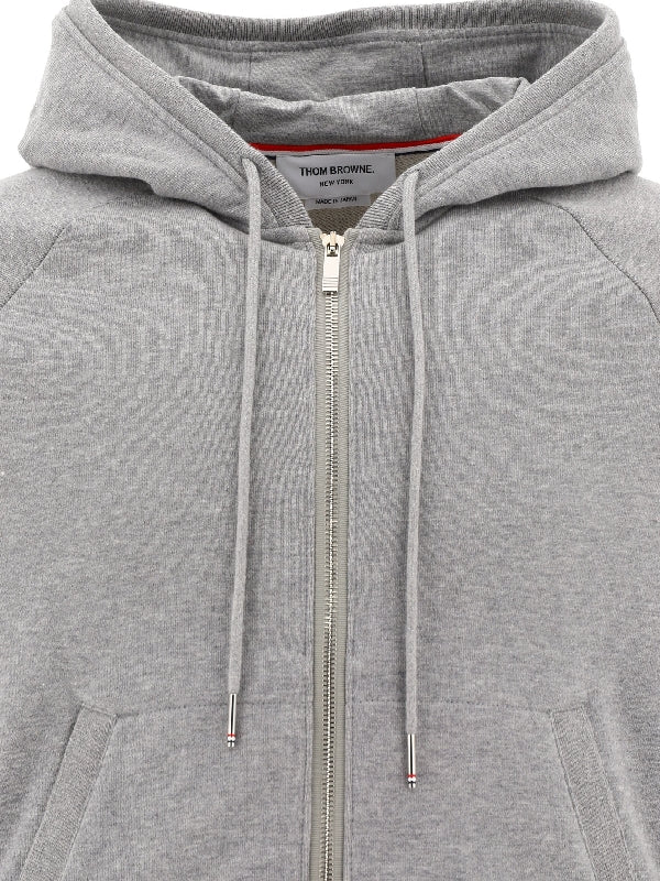 4-Bar Arm Cotton Hooded Zip-Up