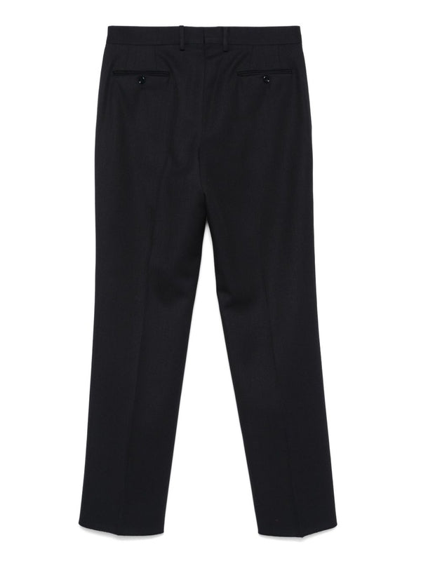 Straight Wool Tailored Pants