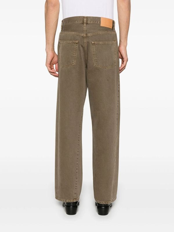 Wide Twist Denim Pants