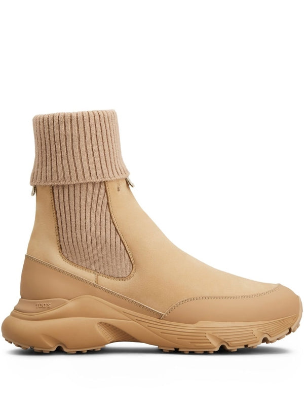 Tods Beige Chelsea Boots