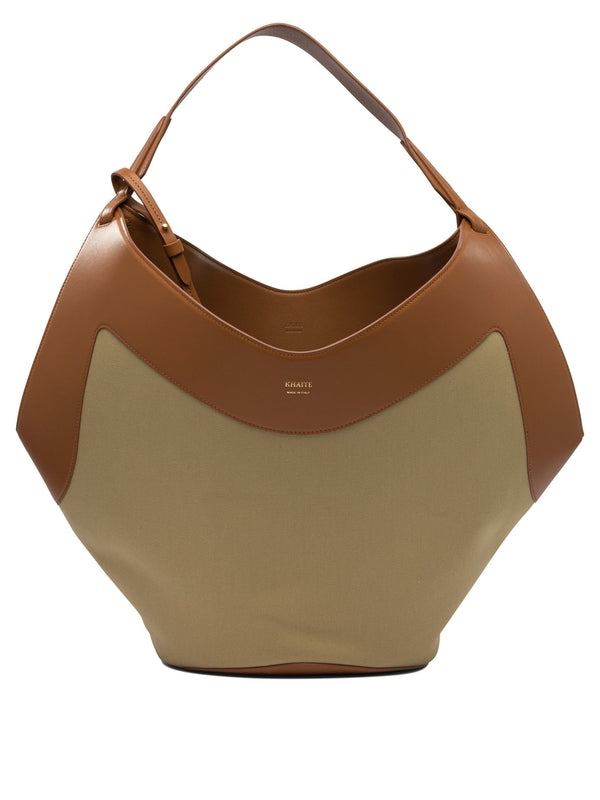 Khaite Beige Tote Bags