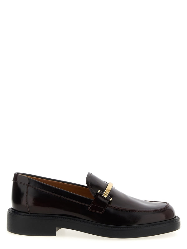 Tod'S Burgundy Loafers