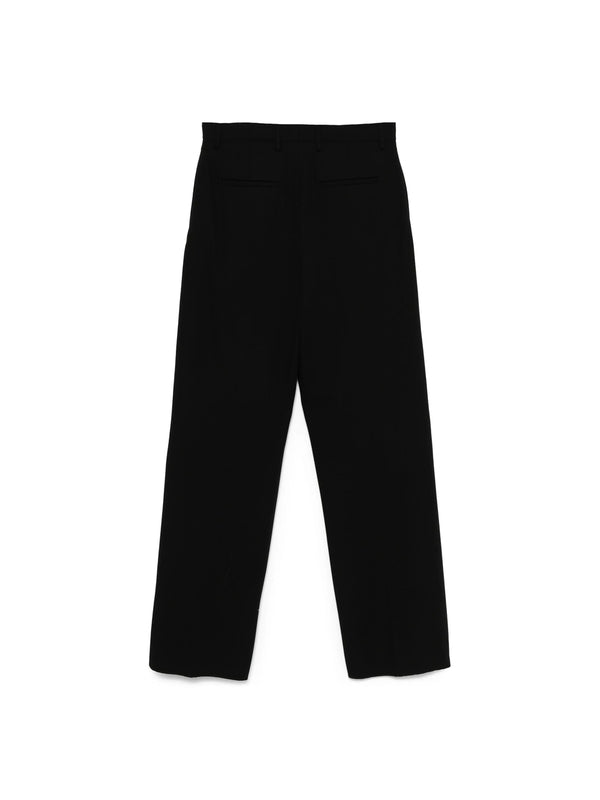 Black Virgin Wool Pants
