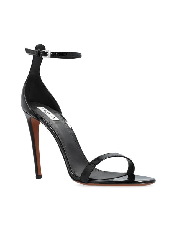 Ankle Strap
  Leather Sandal Heels