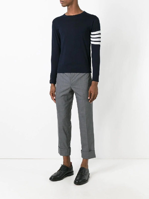 4-Bar Stripe Crewneck Wool
  Knit