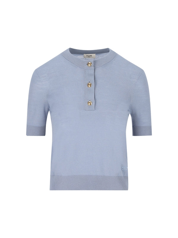 Triomphe Button Wool Sweater