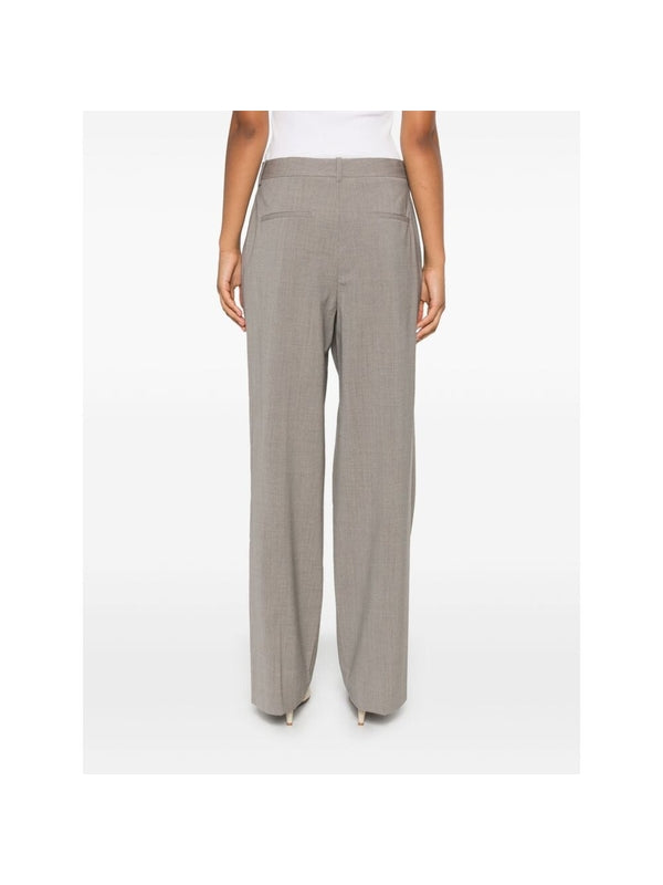 Straight Wool Pants
