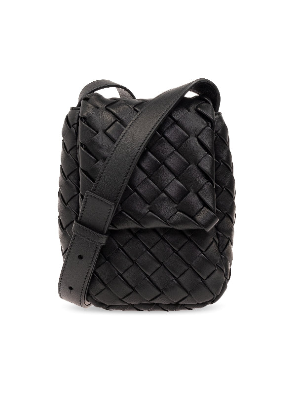 Vertical Cobble Leather Mini
  Crossbody Bag