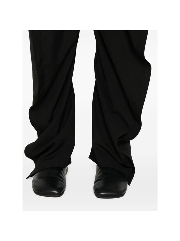 Pleated Detail Straight Pants