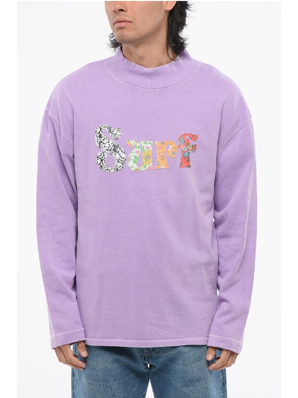 High Neck Cotton Long Sleeve Top