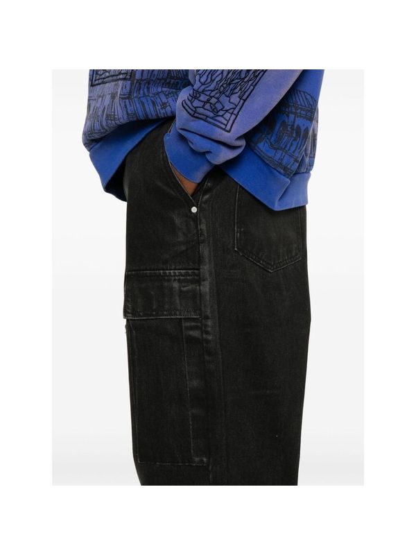 Multi Pocket Detail Denim Pants