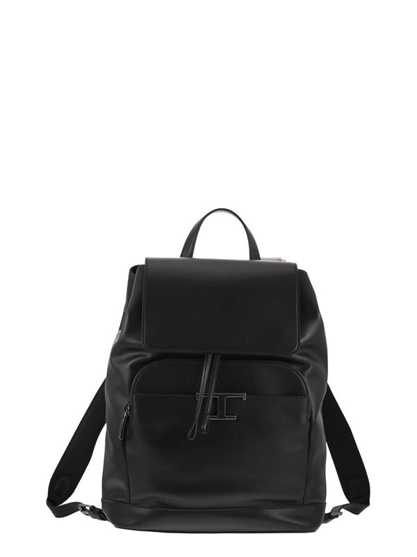 T Timeless Leather Medium Backpack