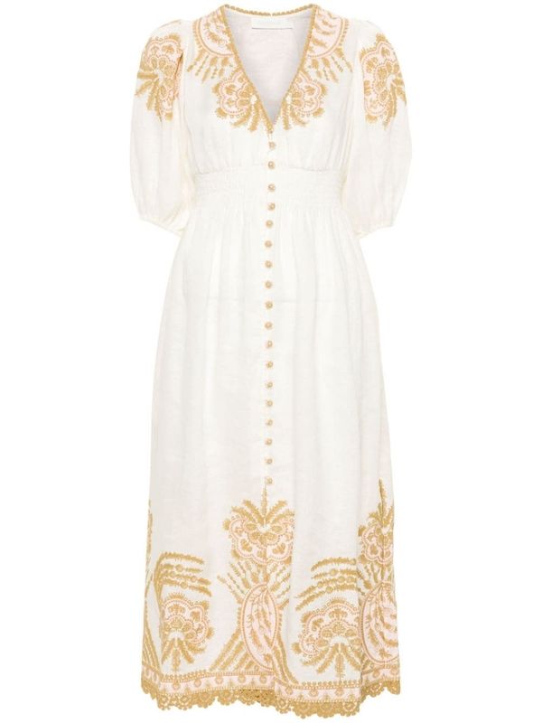 Waverly Linen Midi Dress