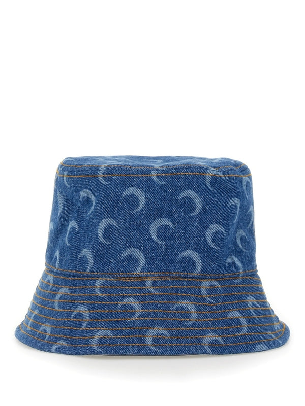 Marine Serre Blue Bucket Hats