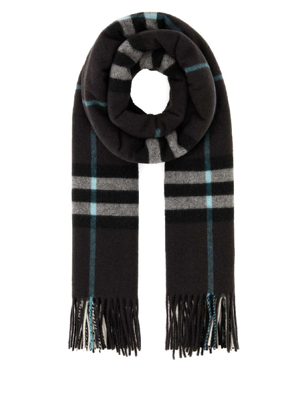 Check Cashmere Scarf