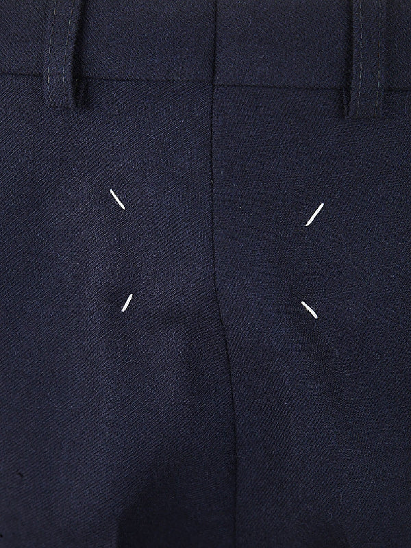 Back Stitch Wool Tailored Pants