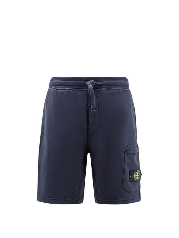 Wappen Patch Cotton Bermuda
  Shorts