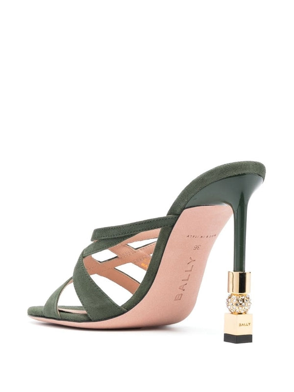Bali Green Sandal Heels