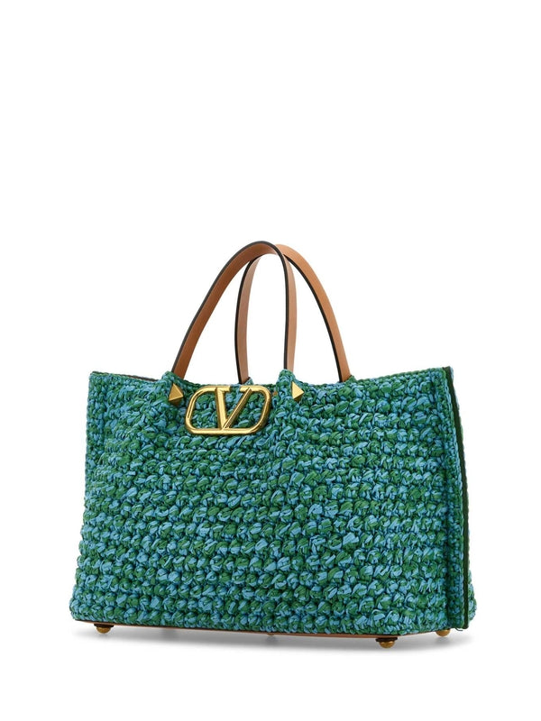 Valentino Green Tote Bags