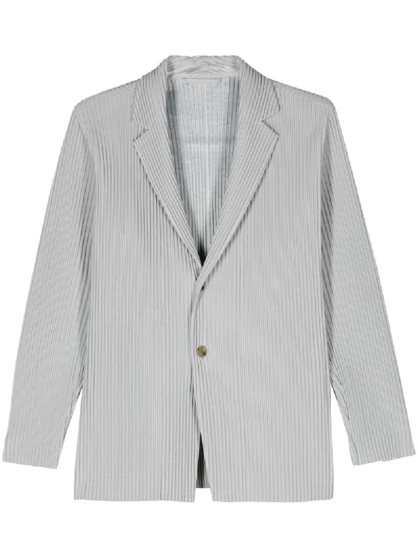 Pleated Single
  Breasted Jacket