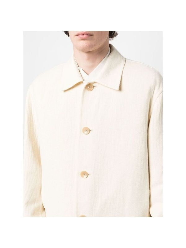 Wool-Cotton Collar Jacket