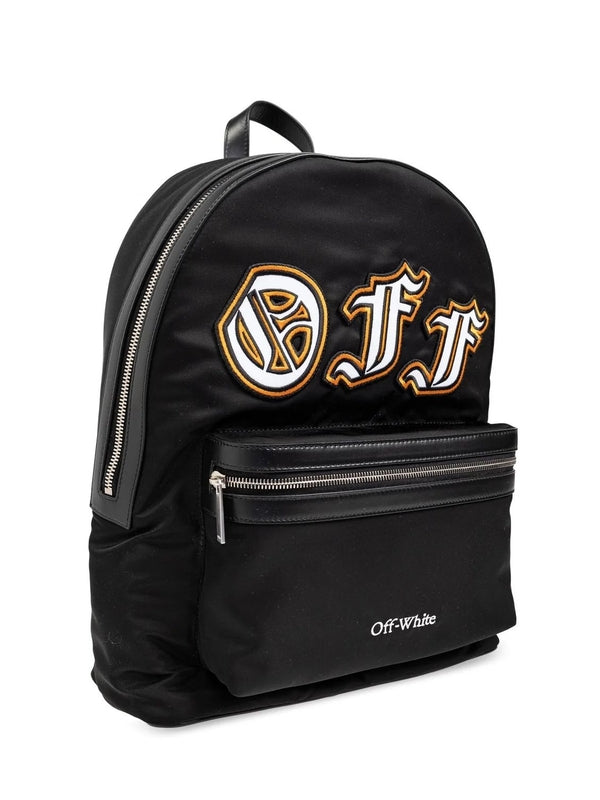 Logo Patch Nylon Backpack