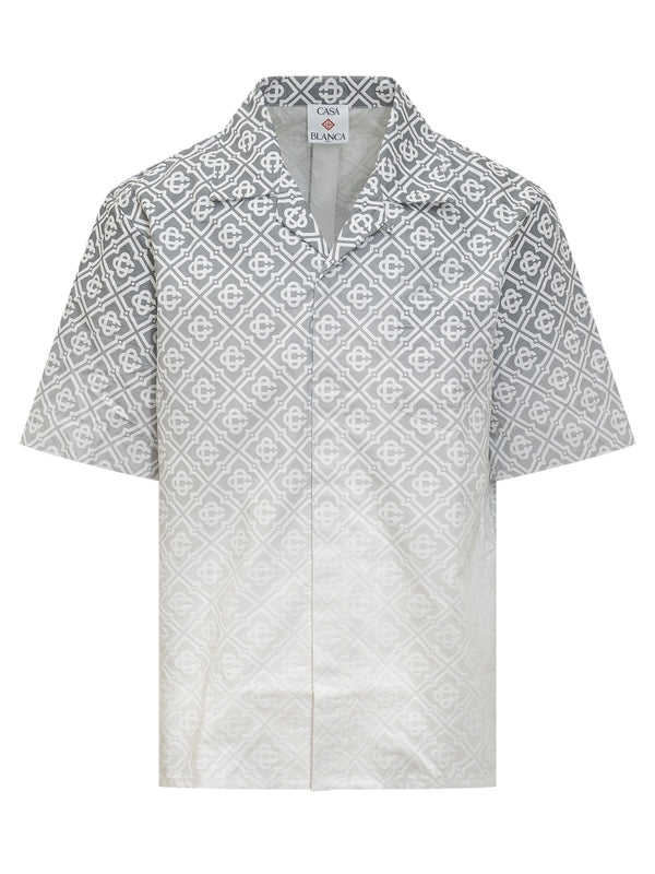 Allover Gradient Pattern Short Sleeve Shirt