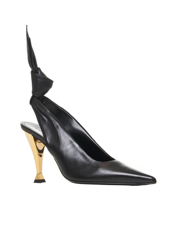 Beauw Bow Leather Slingback
  Heel