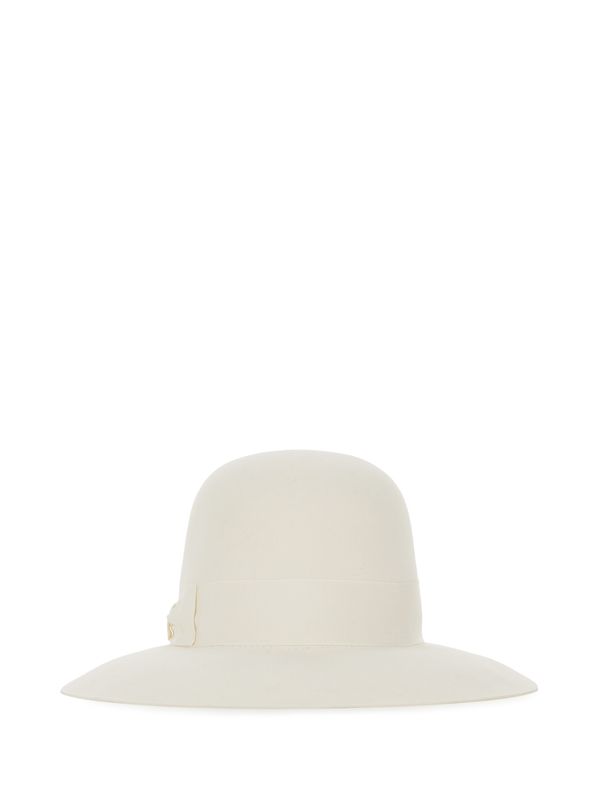 Bow Strap Detail Fedora Hat