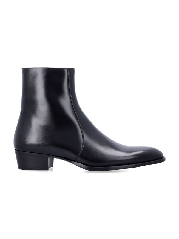 Saint Laurent Black Ankle Boots