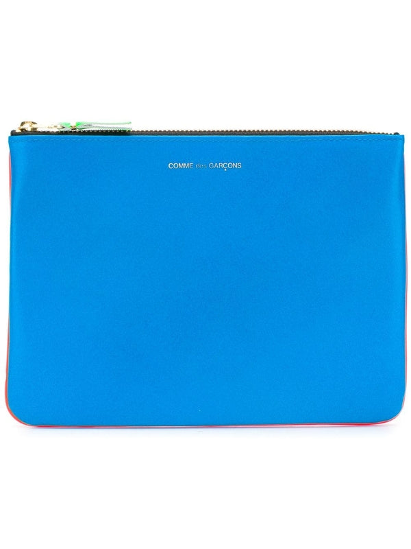 Super Fluoro Two-Tone Clutch Bag