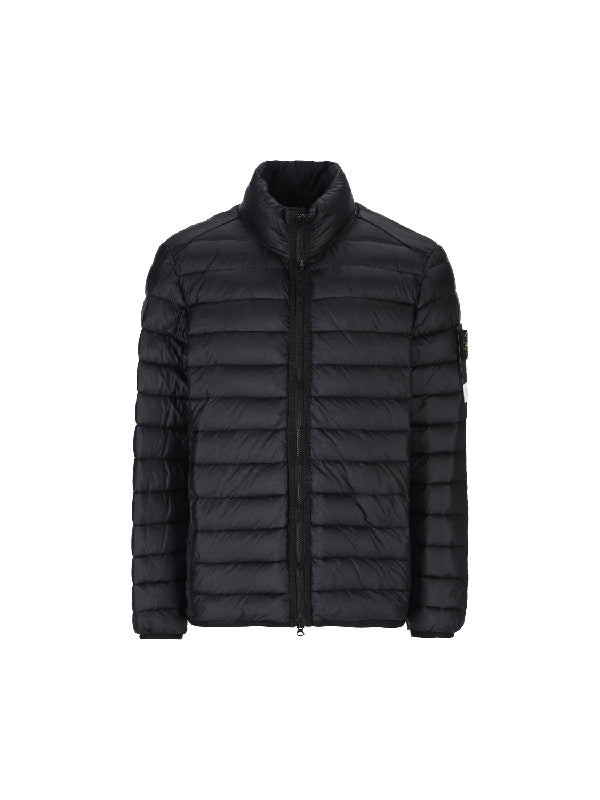 Wappen Patch Quilted Puffer Jacket