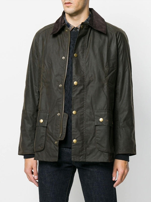 ashby corduroy collar wax jacket