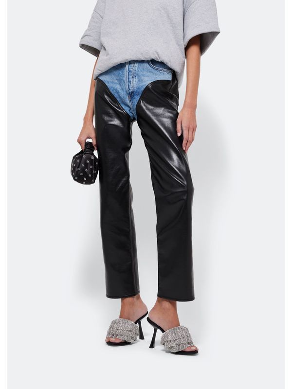 NALA Crystal Ruffle Strap Sandal Heels