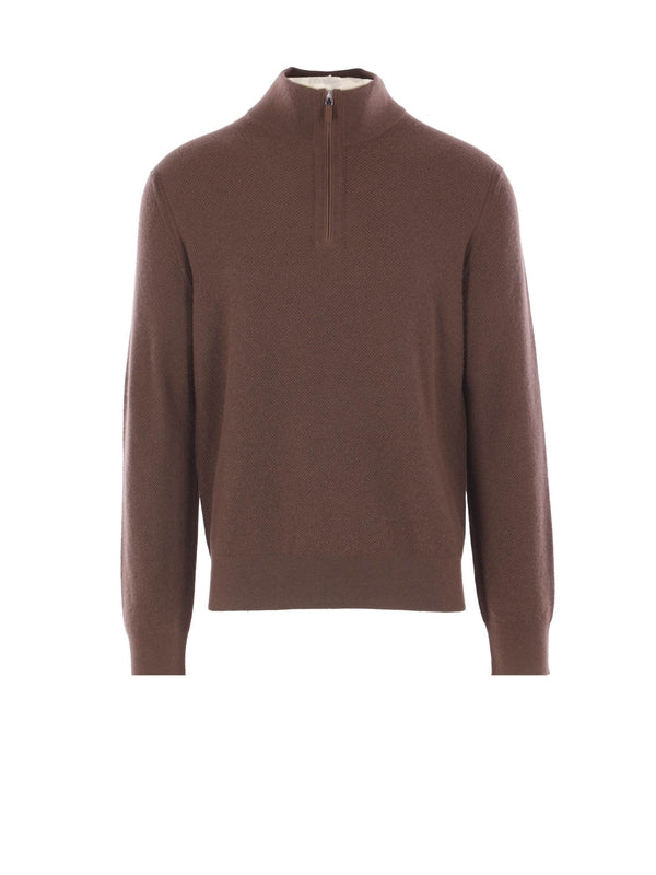Z Zegna Brown Knitted