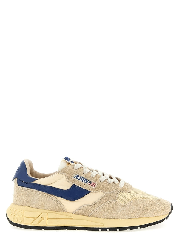 Autry Beige Low Top Sneakers
