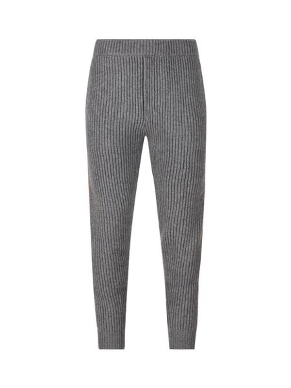 Web Stripe Wool Cashmere Knit Pants