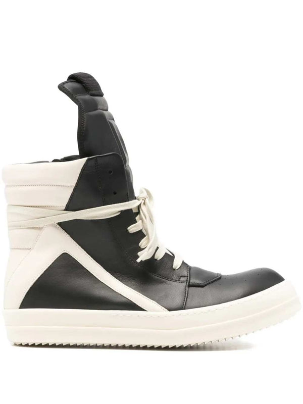 Rick Owens Black High Top Sneakers