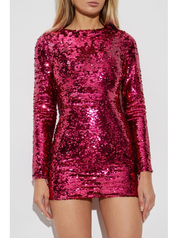 All-Over
  Sequin Decor Mini Dress