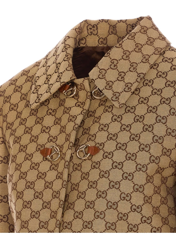 All-Over GG Logo Horsebit Jacket