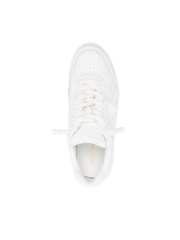 Valentino White Low Top Sneakers