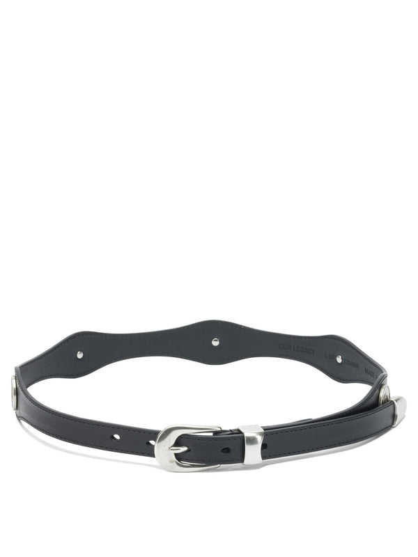 Wave Leather Belt