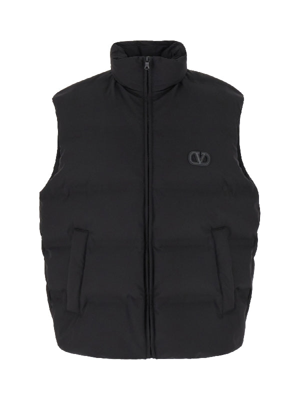 Vlogo Patch Nylon Puffer Vest