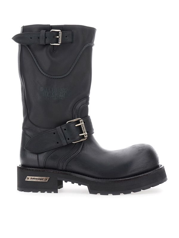 Balenciaga Venom Black Middle Boots