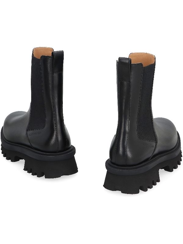 Chunky Sole Calfskin Chelsea Boots