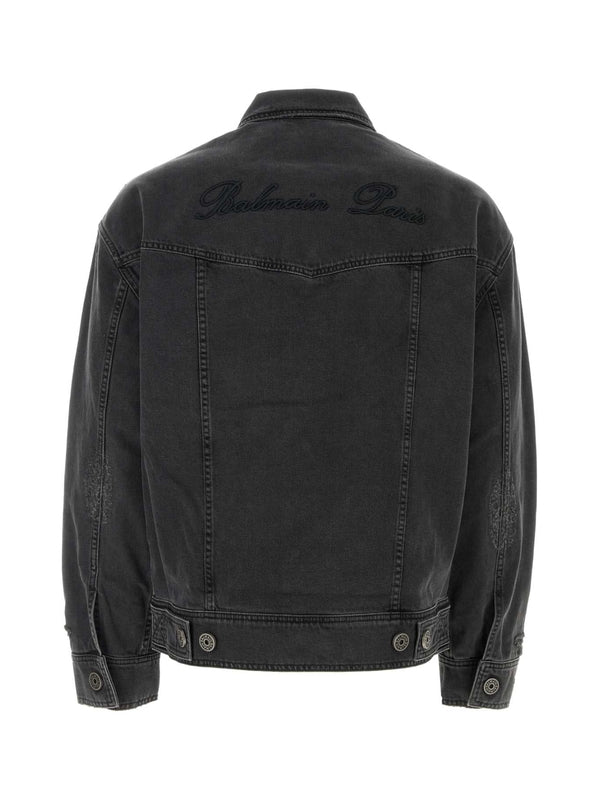 Back Logo Denim Jacket