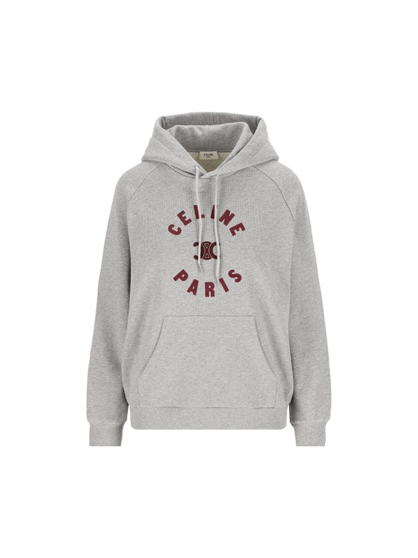 Triomphe Logo Embroidery Cotton Hoodieie