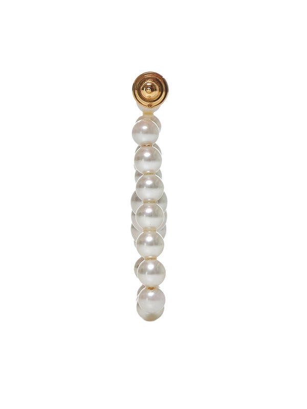 V Logo Pearl Embellished Earrings