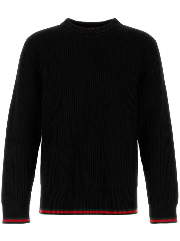 Wool Cashmere Crew Neck Knit