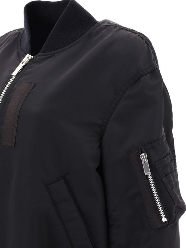 Back Pleats
  Bomber Jacket